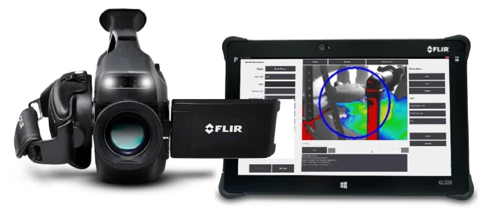 Visualización de fuga con cámara FLIR